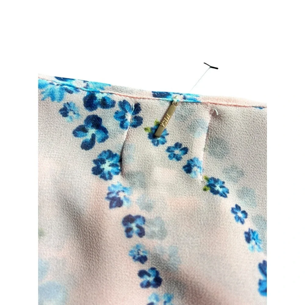 Misa Elle Kids Pink Blue Floral Long Sleeve Ruffle Tiered Dress Size 16‎